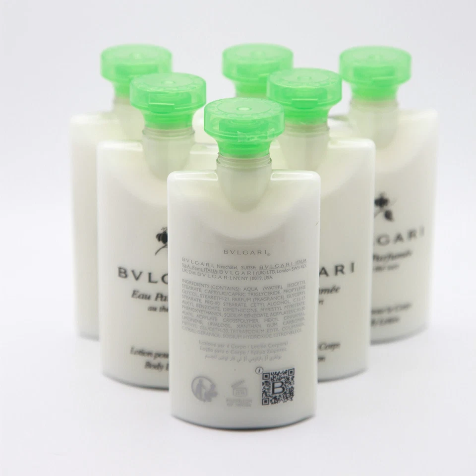Loción corporal BVLGARI au Thé Vert (té verde), juego de 6 - 6x75 ml (450 ml en total) Foto 2 de 4