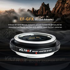 Viltrox Mount Adapter for Canon EF EF-S Lens to FUJIFILM G Camera GFX 100 S 50 R