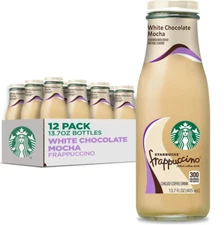 Frappuccino White Chocolate Mocha Iced Coffee Drink 13.7 fl oz 12 Pack Bottles