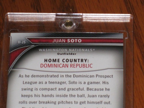 Juan Soto 2016 AUTOGRAPHED Bowman International Ink #II-JS Rookie Card - JSA LOA - Picture 8 of 11