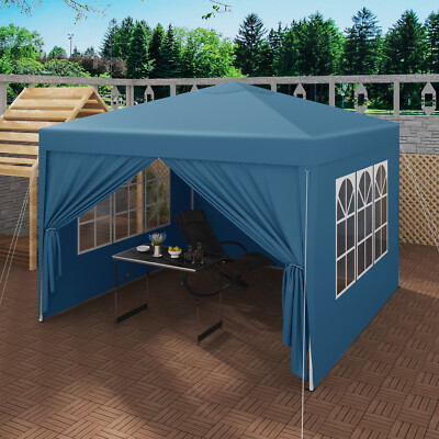 WOLTU Pavillon 3x3m wasserdichter Faltpavillon Sonnenschutz Gartenzelt UV Schutz