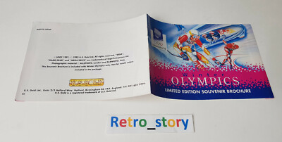 SEGA Game Gear - Winter Olympics - Limited Edition Souvenir Brochure