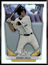 2014 Bowman Draft Chrome Refractors #CDP132 Shane Zeile Detroit Tigers