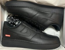 Size 12 - Nike Air Force 1 Low Supreme Black for sale online | eBay