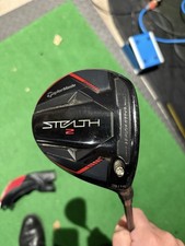 TaylorMade Stealth 2 3-Wood Fairway Golf Club Stiff Flex 15  Graphite Black/Red