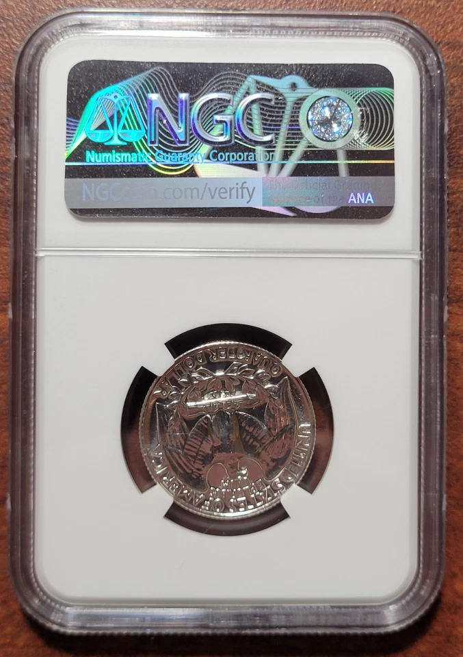 1957 Washington Quarter NGC PF-69 Gem Brilliant Proof PF69 Certified 90% Silver - Image 4 of 4