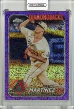 2024 Topps Chrome Justin Martinez Purple Speckle /299 Diamondbacks