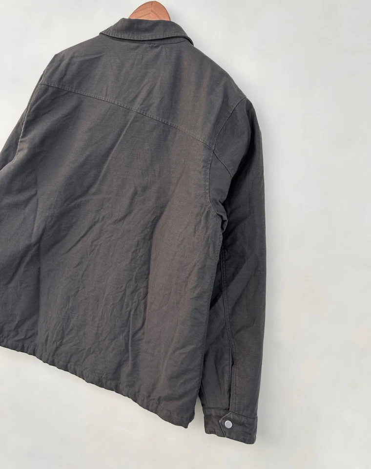 Abrigo Forrado Acolchado Burkey Lona Gris Ropa de Trabajo Volcom Para Hombre Talla 2XL Foto 4 de 4