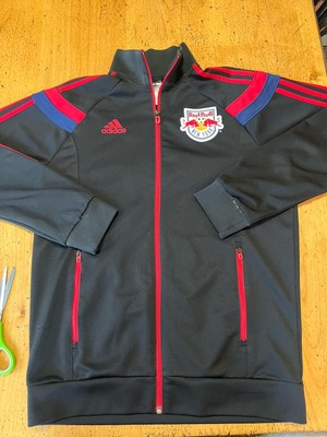 New York Red Bulls MLS 2010 Adidas Black Anthem Track Jacket Men's Medium