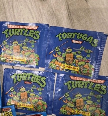 Panini TMNT Teenage Mutant Ninja Turtles Sticker Tüte 1995 Trading Card VINTAGE