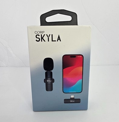 K9 Wireless Lav Microphone Set 2 Mics USB-C Receiver + Lightning Adapter Black