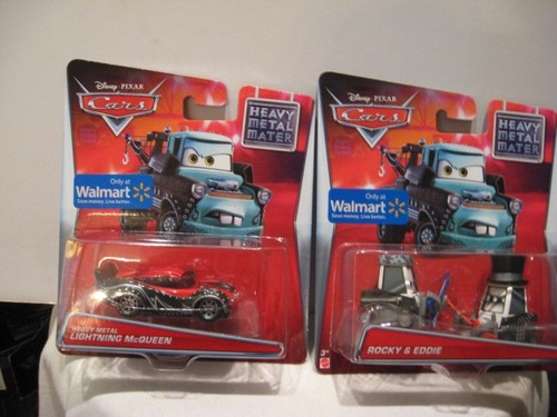 MATTEL PIXAR CARS 1:64 2014 HEAVY METAL MCQUEEEN/ROCKY+EDDIE Y 2021 RUMBLER MCQ - Imagen 2 de 3