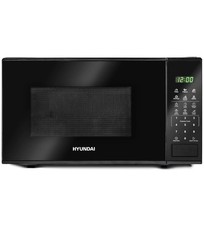 Hyundai Digital Microwave 800W 20L Stainless Steel 11 Power Levels  Black