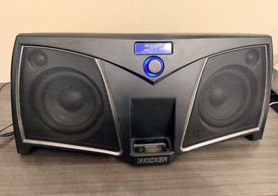Kicker iK500 Digital Stereo System Bluetooth Adapter Tested Working No Remote