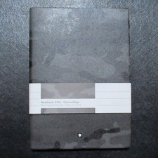MONTBLANC 118822 Notebook #146 Camouflage Grey 118822 Features silver-cut edges