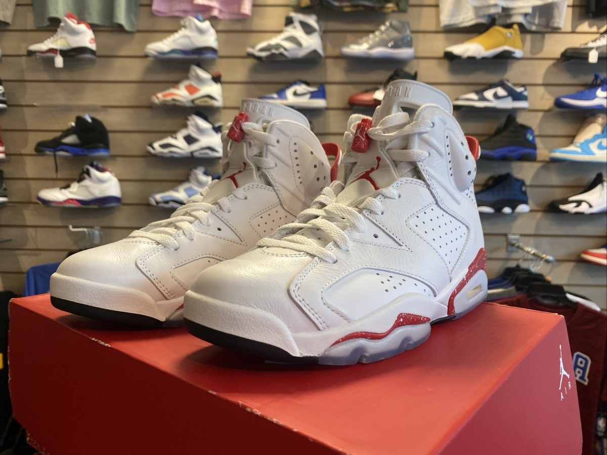 Men's Nike Air Jordan 6 Retro Red Oreo Size 8 WORN 1 Time | eBay