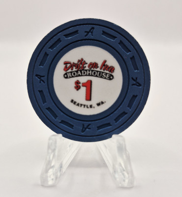 Drift On Inn Roadhouse Casino Shoreline Washington $1 Casino Chip *SHARP