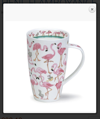 Dunoon Flamboyance Flamingo Tassen Kaffeebecher Jumbo Größe Henley Neu