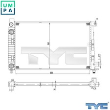 RADIATOR ENGINE COOLING 721-0012 FOR MERCEDES-BENZ M 166.995 2.1L 4cyl A-CLASS