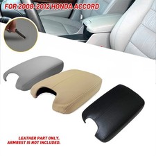For 2008-2012 Honda Accord Leather Center Console Lid Armrest Cover Trim