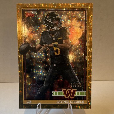 Topps 2026 Jayden Daniels Washington Commanders Gold Holo #91TF-44 22/50