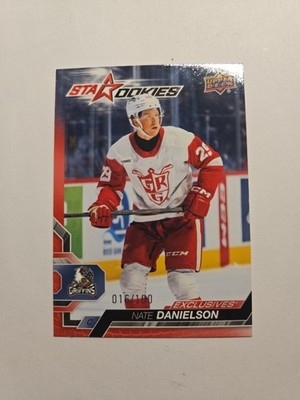 Nate Danielson Star Rookies Exclusive 015/100  2024-25 UD AHL 