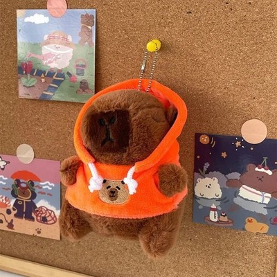 Cute Capybara Plush Toy Hoodie with Wings Small Stuffed Animal Soft Doll Gift