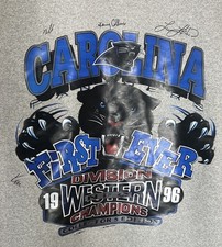 1996 Carolina Panthers - West Div Champs - 1st Ever - Vintage NFL Sweatshirt L