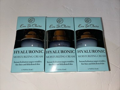 Eva St. Claire Hyaluronic Moisturizing Cream-  1.75 fl oz Three Bottles