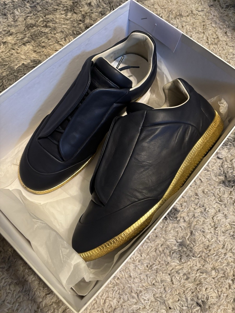 Margiela Future Low Top Navy/Gold Sneaker 43 | eBay