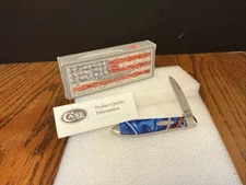 2014 Case XX,TB101028 SS Patriotic Teardrop Knife,MIB,unused stored condition