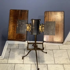 RARE ANTIQUE Cast Iron Dictionary, Music Book, Bible Stand Geo J Flanagan. 