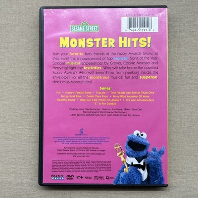 123 Sesame Street: Monster Hits! (DVD 2003) 11 Songs Elmo Grover