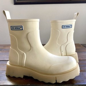VIRGIL ABLOH Off-White MEN’S SPONGE RUBBER ANKLE RAIN BOOTS US 11/EUR 44 VIRGIL ABLOH Off-White MEN main image 3