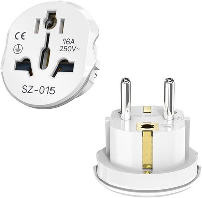 2 pieces universal socket adapter, plug adapter China to Europe, universal
