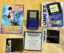 Nintendo Game Boy Colour Bundle - Adapter, Magnifier Light, Micro Machines+PetP
