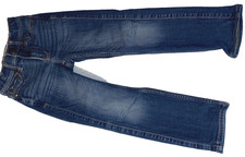 N6 WOW Boys Size 5/6 ABERCROMBIE Slim Straight Blue Jeans Denim Pants