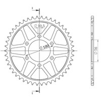 Zahnrad Stahl P530 - Z46 (DIS.14803) Marchesini 0 6 LöCher (76-100-105) 00/00