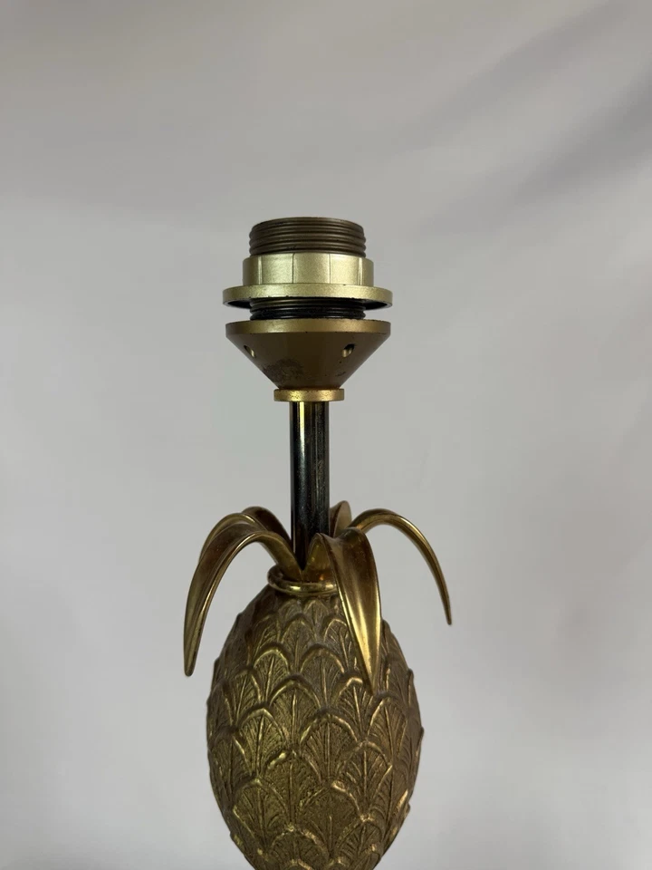 Lampe ananas Hollywood Regency 1960 En Bronze. - Photo 4/4