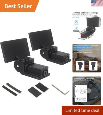 Turntable Dust Cover Hinges Replacement Set for AT-LP120X LP60X PS-HX500 2pcs