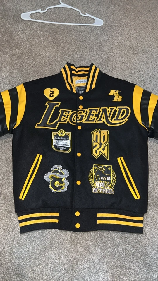 Black legend Kobe Byrant Letterman Jacket. Great Conditon, Worn Once Bought 2022 - Image 2 of 4