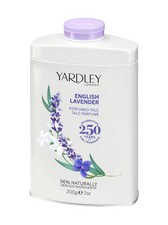 Image of Yardley Of London English Lavender Perfumed Talc 200 g (Pack of 1), Purple