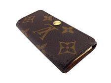 LOUIS VUITTON Key holder Brown beige gold Women M62631 Authentic secondhand
