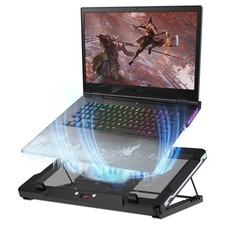 Base Refrigerante Para Laptop Con Ventilador Movible Y 10 Modos De RGB
