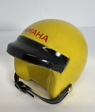 Vintage Yamaha Yellow Plastic Racing Piggy Bank Chin Strap And Plug