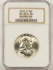 1959-D FRANKLIN HALF DOLLAR - NGC MS-65 W FBL, FLASHY WHITE GEM!