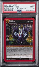 2021 METAZOO CRYPTID NATION 1ST ED #3 MOTHMAN-HOLO PSA 9