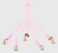 Deckenleuchten 5X60W/E27 IP20 Rosa Modern Beleuchtung Lampe