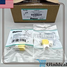 NEW Panduit CJ688TGYL BOX OF 50 Giga TX Cat6 jack yellow