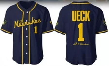Baseball Jersey Bob Uecker Retro 1934 Quick-Dry Lightweight